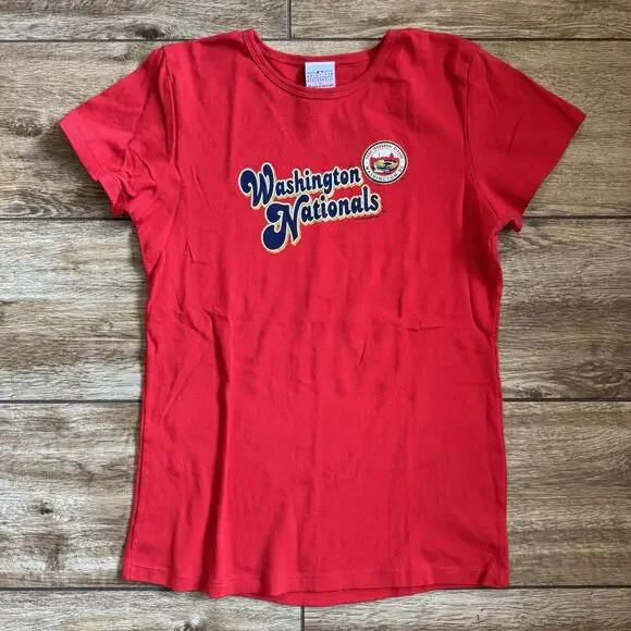 Women's MLB Washington Nationals Baseball Fitted Shirt - Picture 3 of 11